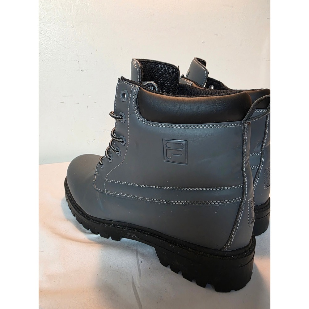Fila Edgewater 12 Mens Boots Dark Gray Lace Up Ankle Lug Sole 1SH40061-051 US 10 - Picture 6 of 15
